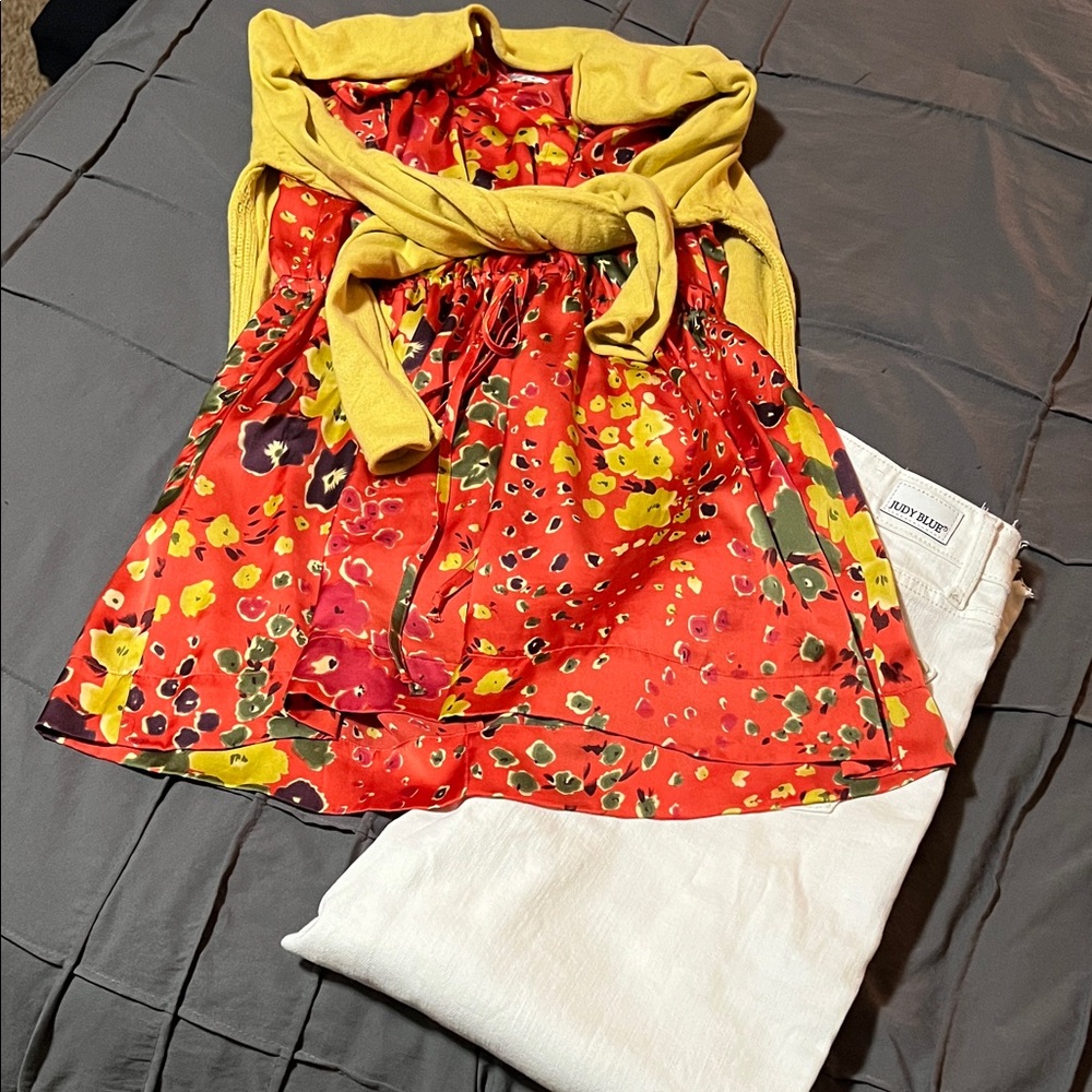 CAbi Floral Blouse